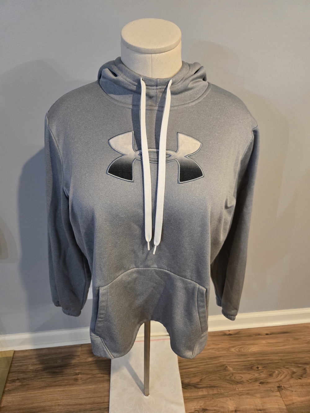 Under Armour Light Gray Hoodie with Logo